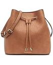 Calvin Klein Women's Gabrianna Novelty Bucket Shoulder Bag, Caramel, One Size