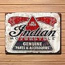 Tin Sign Indian Motorcycles Est 1901 8x12 Inch Metal Tin Sign Decoration Iron Painting Metal Decorative Wall Art