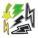 Patchs De Vetement 20Pcs Lightning Meteor Embroidery Cloth Sticker Series Clothing Accessories Luggage Decorative Cloth Sticker Diy Embroidery Sticker Patch Sticker