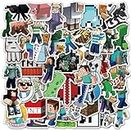 Sticker Chahiye Minecra..ft Stickers | Set of 50 | Vinyl Waterproof Stickers for Laptop, Bumper, Water Bottles, Computer, Phone, Hard Hat, Car Stickers, and Decals (Minecra..ft-50)