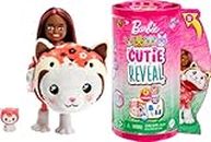 Barbie Cutie Reveal Chelsea Doll & Accessories, Animal Plush Costume & 6 Surprises Including Color Change, Kitten as Red Panda, HRK28