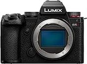 Panasonic LUMIX S5II 24.2MP 4K S Series Full Frame Mirrorless Digital Camera with C4K/4K 60p/50p 10-bit Unlimited Video Recording, Body Only (DC-S5M2GN)