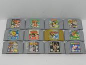 Lote completo de videojuegos para Nintendo 64 N64 diversión que eliges y eliges niños fabricante de equipos originales