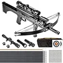 XGeek Hunting Crossbow, Crossbow for Hunting/Fishing - Draw Weight 100 Lbs, 240 FPS, Include All Accessoriess