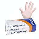 Gloveman Clear Vinyl Gloves (Box of 100) (Large)