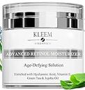 Anti Aging Retinol Moisturizer Cream for Face and Eye Area with 2.5% Retinol and Hyaluronic Acid. Best Day and Night Anti Wrinkle Cream for Men and Women - Results in 5 Weeks Guaranteed or Your Money Back