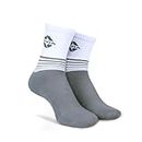 Nivia Multi Stripes Sports Socks Mid Calf (Grey)