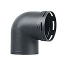 DEARBORN 60mm Car Heater Warm Air Ducting Pipe Elbow Outlet Connector Black Plastic Replacement Accessories Outlet Connector