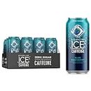 Sparkling Ice +Caffeine Blue Raspberry Sparkling Water. Caffeinated Sparkling Water from Coffee Beans and Green Tea Extracts for the Perfect Pick-Me-Up., 473 mL (Pack of 12)