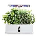 Eacam Smart Hydroponics Growing System Indoor Garden Kit 9 Pods Automatic Timing with Height Adjustable 15W LED Grow Lights 2L Water Tank Smart Water Pump for Home Office Kitchen