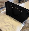 Michael Kors Large Black Leather Handbag NWOT RRP £360