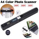 Wireless Handheld Portable Document Photo LCD Scanner A4 Color Scanning Scanner