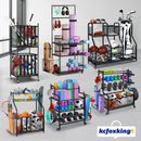 Sports Ball Storage Rack Equipment Cart Garage Organiser for Yoga Mat Dumbbell