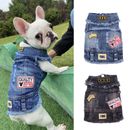 Jeans, Denim Jacket for Dog, Small pets, Dogs Luxury Clothes