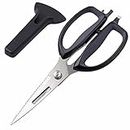 Kitchen Scissors, Premium 5Cr15 Stainless Steel, Magnetic Sheath Holder for Fridge, Heavy Duty Kitchen Shears, Advanced CNC Technology for Smooth Come Apart, Soft-touch Handle - by KITCHENDAO