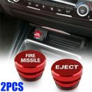 2X Universal Eject Fire Missile Button Car Cigarette Lighter Cover Accessories 