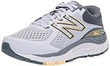 New Balance Women's 840 V5 Running Shoe, Silent Grey/Light Mango, 8 X-Wide