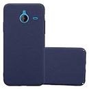 cadorabo Case works with Nokia Lumia 640 XL in FROSTY BLUE - Shockproof and Scratch Resistent Plastic Hard Cover - Ultra Slim Protective Shell Bumper Back Skin