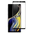 AACL Full Glue Samsung Galaxy Note 8 / Note 9 Tempered Glass Full Coverage Edge-to-Edge with HD Clearance Premium Tempered Glass Screen Protector For - Black
