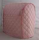 Simple Home Inspirations Quilted Cover Compatible for KitchenAid Stand Mixer, Piped with 2 Pockets (Pink, Mini)