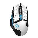 Logitech G502 Hero K/DA High Performance Wired Gaming Mouse - Hero 25K, LIGHTSYNC RGB, Adjustable Weights, 11 Programmable Buttons, On-Board Memory, Official League of Legends Gaming Gear - White