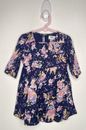 Old Navy Floral Dress Baby Girls Size 5T Long Sleeve Fit & Flare Lined