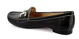 Marc Joseph New York Femmes Chaussures Loafer Couleur Noir Black Grainy Taille 3