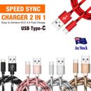 1M 2M USB Type-C 3.1 Data Fast Charger Cable Cord For Samsung Galaxy S8 S9 Plus
