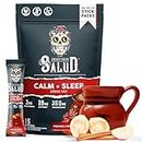 Salud 2-in-1 Calm and Sleep Aid Drink Mix, Punch Ponche Flavor - 15 Servings, Melatonin, Magnesium, Saffron Extract, L-Theanine, Non-GMO, Gluten Free, Vegan, Low Calorie, 1G Sugar