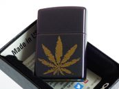Zippo Lighter ⁕ Cannabis Hanf Iridescenet ⁕ 60005233 ⁕ Neu New ⁕ A533