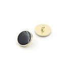 10PCS Abbigliamento Button - Moda Vetrata Black Metal Button Set Pulsante di Cucito a Blazer, cappotto, Uniforme, Camicia, Completo Giacca e (20mm)