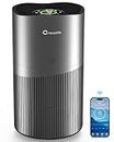 Crecolife Air Purifiers for Home Large Room up to 3120 Sq Ft, CADR 450m³/h, H13 True Hepa Air Purifiers with PM2.5 Display, Smart WiFi and Auto Mode Sensor, Filters 99.97% of Pet Hair Dander Pollen