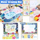 Kids Mess Free Drawing Water Pen Painting Writing Magic Doodle Mat Aqua Board AU