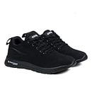 ASIAN Running Shoes for Men I Sport Shoes for Boys with Eva Sole for Extra Jump I Casual Shoes for Men Delta-21 Black