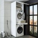 Roomart armario de lavadora para secadora y lavadora superestructura de lavadora
