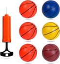 Mini Basketballs for Kids - 6PCS of 5.5" Small Basketball Set with Included Pump