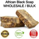 Raw African Black Soap Organic 100% Pure Natural Unrefined Ghana Wholesale Bulk