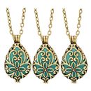  3 Pcs Perfumes De Mujer Retro Necklace Aromatherapy Can Be Opened