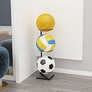Garage Sports Organizer - Soporte vertical para pelotas de fútbol y baloncesto, organizador deportivo de garaje y soporte de exhibición, soporte extraíble, ideal para uso en interiores