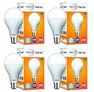 wipro Garnet 20W LED Bulb for Home & Office |Cool Day White (6500K) | B22 Base|220 degree Light coverage |4Kv Surge Protection |400V High Voltage Protection |Energy Efficient | Pack of 4