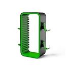 Redlution Game Storage Tower for PS5/PS4/Xbox One/Xbox 360/Xbox Series X/S/Switch Game Cases Blu-Ray Disks Organizer, Stores 18 Game, with 4 Controller Holders (Green)