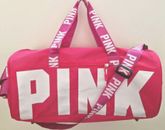 Victoria's Secret PINK Logo Barrel Bag Sport Gym Womens Girls Travel Bag