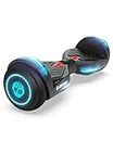 Gotrax NOVA Hoverboard with 6.5" LED Wheels, Max 7km Range & 10km/h Power by Dual 200W Motor, LED Fender Light and Headlight, UL2272 Certified and 65.52Wh Battery Self Balancing Scooters for 44-176lbs