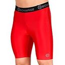 ReDesign Apparels Polyester Recharge Compression Shorts for Sports (Large, Red)