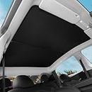 Motrobe Tesla Model Y Glass Roof Sunshade Front & Rear Top Windows Sun Shade Won't Sag with Skylight Reflective Covers Black Set of 4