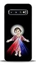 Silence Samsung Galaxy S10 Little Jesus Christ Designer Printed Mobile Hard Back Case Cover for Samsung Galaxy S10