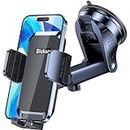 Blukar Car Phone Holder, Adjustable Car Phone Mount 360° Rotation for Car Dashboard/Windscreen [2023 Upgraded Strong Suction] - One Button Release Car Phone Cradle for iPhone 4.0''-7.0'' Phones