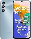 Samsung Galaxy M14 4G (Arctic Blue,4GB,64GB) | 50MP Triple Cam | 5000mAh Battery | Snapdragon 680 Processor | 2 Gen. OS Upgrade & 4 Year Security Update | 8GB RAM with RAM Plus | Without Charger