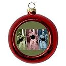 Jean Claude Van Damme Funny Christmas Ornaments Celebrity Face Red Balls Meme Navidad Tree Decorations Decorations