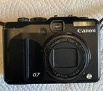 Canon PowerShot G7 10MP Digital Camera-6x Black: Comes With Case. Untested